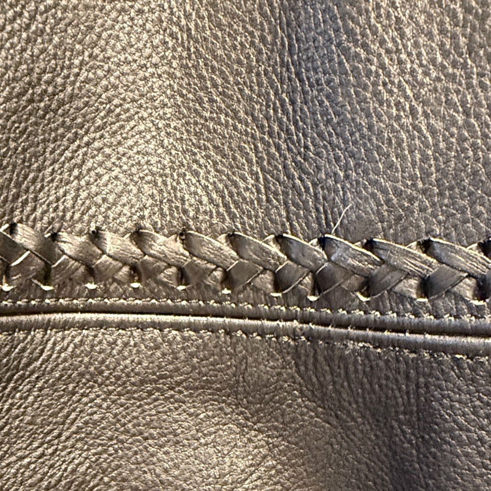 Men’s Black Leather Motorcycle  Jacket - Picture 3 of 12